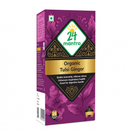 24 Mantra Organic Tulsi Ginger   Box  37.5 grams